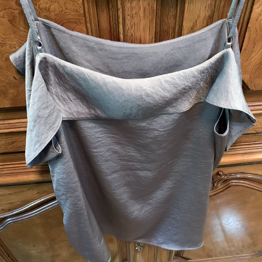 Express Off the Shoulder Gray Women's Top